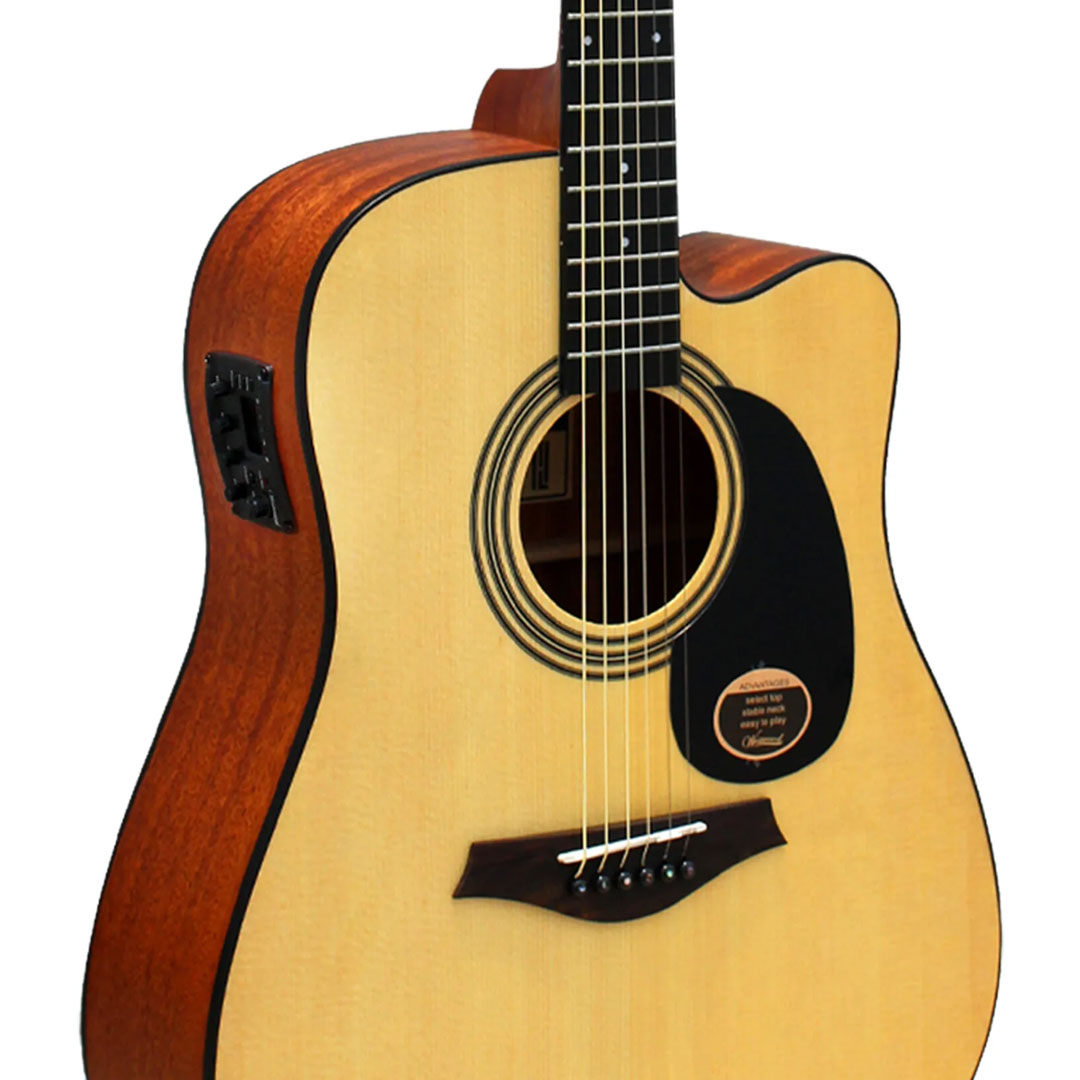 Westwood DC-8E M 41-inch Dreadnought Electro Acoustic Guitar - Mahogany